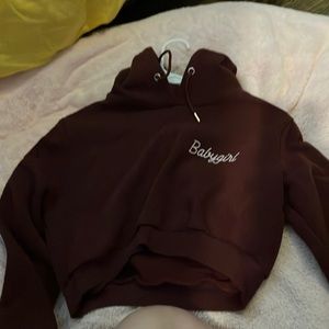 Rue 21 “Babygirl” Cropped Hoodie